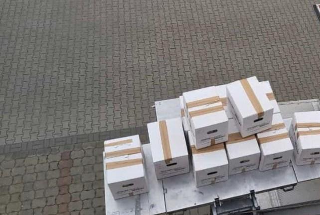 Behördenumzug in Schönbach mit einem Möbellift